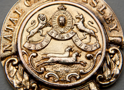 Edwardian Antique Gold Natal Cadet Bisley Medallion